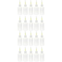 FRCOLOR 20 pcs Needle Tip Glue Bottles Plastic Dropper Bottles Applicator Bottles