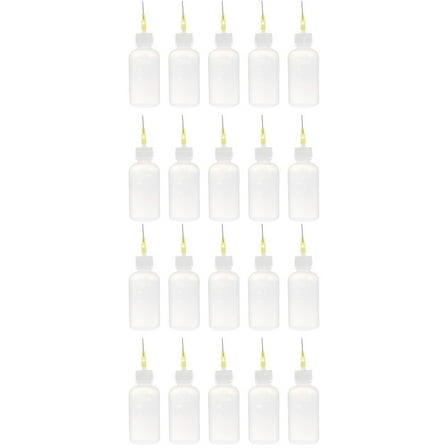 FRCOLOR 20 pcs Needle Tip Glue Bottles Plastic Dropper Bottles Applicator Bottles
