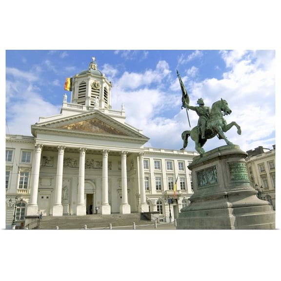 Great BIG Canvas | Rolled Jim Engelbrecht Poster Print entitled Belgium, Brussels-Capital Region, Brussels, Eglise St. Jacques sur Coudenberg