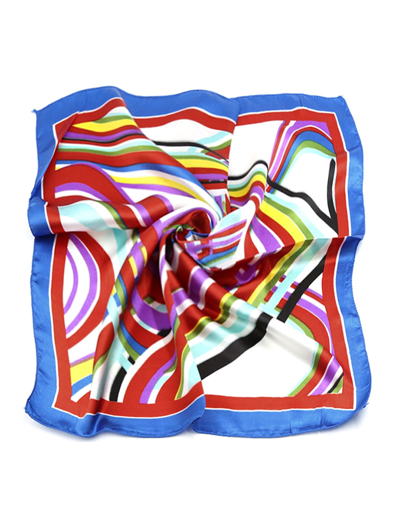 Unique Bargains Women's Square Shaped Printed Contrast Color Casual Scarves