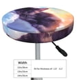 thumbnail image 2 of Kdxio Colorful Cloud Sleeping Cat Print Stool Covers Round,Stretch Round Bar Stool Covers Washable Bar Stool Cushion Slipcover for 12-15 Inch Chair, 2 of 5