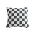 thumbnail image 2 of 18 X 18 Inch Square Checkered Sherpa Throw Pillow Soft Plush Fluffy Decorative Accent Pillow For Couch Sofa Bed Living Room And Home Decor, 2 of 6