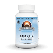 Source Naturals Serene Science Gaba Calm, Calm Mind*, Stress Relief with GABA and Magnesium, Peppermint Flavored Lozenges, 120 Count