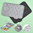 thumbnail image 4 of Advancent Fregadero de cocina duradero y versátil, pantalla contra salpicaduras, mango de grifo de silicona, estera a prueba de goteo Juegos de accesorios de baño negro, 4 of 6