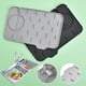 thumbnail image 4 of Bewildely Protección eficaz para la estera del grifo del silicón del fregadero de la cocina fácil de instalar y limpiar el gel de silicona Juegos de accesorios de baño blanco, 4 of 6