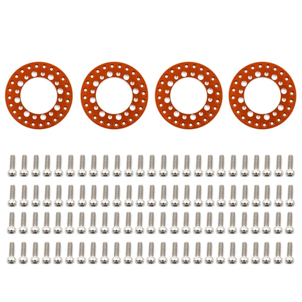 Anillo de borde de rueda RC Beadlock Rueda Llanta Anillo de repuesto 4PCS Compatible con 1/10 SCX10 90046 90047 RC Car 1.9in Ruedas Llantas Eccomum Anillo de borde de rueda
