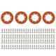 thumbnail image 1 of Anillo de borde de rueda RC Beadlock Rueda Llanta Anillo de repuesto 4PCS Compatible con 1/10 SCX10 90046 90047 RC Car 1.9in Ruedas Llantas Eccomum Anillo de borde de rueda, 1 of 6