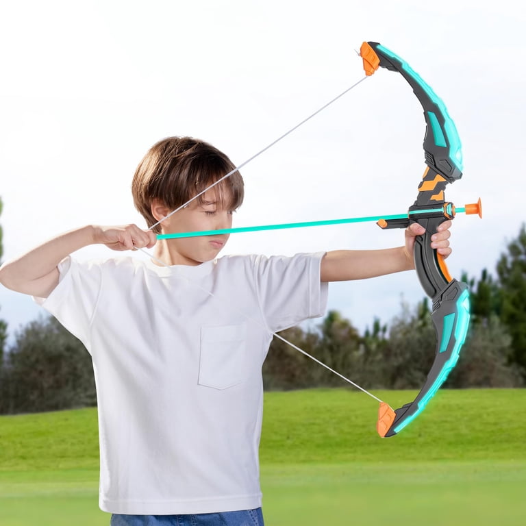 Joyfy Kids Bow and Arrow Set, Archery Toy with LED Lights, 9 Joyfy Kids Bow and Arrow Set, Archery Toy with LED Lights, 9