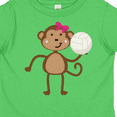 thumbnail image 4 of Inktastic Cute Volleyball Girl Monkey Girls Toddler T-Shirt, 4 of 5