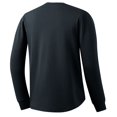 thumbnail image 6 of Tawop Shirts for Men Crew Neck Long Sleeve Workout Casual Dark Blue L, 6 of 9