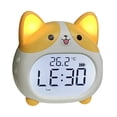 thumbnail image 3 of Reloj despertador Corgi para niños, luz nocturna, multifuncional, doble alarma, reloj de mesa. amarillo, 3 of 9