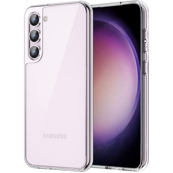 JETech Case for Samsung Galaxy S23 / S23 Plus 5G 6.6-Inch, Non-Yellowing Shockproof Bumper Protective Phone Cover, Anti-Scratch Hard PC Back (Clear)
