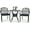 Navy Blue, variant on VIVIJASON 3-Piece Patio Furniture Dining Set, All-Weather Cast Aluminum Outdoor Bistro Set, Include 2 Chairs and 31" Round Table w/Umbrella Hole for Balcony, Lawn, Garden, Backyard