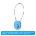 thumbnail image 4 of Uxcell Small Combination Lock 7.8 Inch, 1 Pack 3 Digit Padlock for Locker, Light Blue, 4 of 6