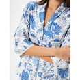 thumbnail image 5 of Viscose Long Sleeve Buttoned Floral Pyjama Top, 5 of 6