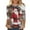Christmas tops-A214 Multicolor, variant on Xdegoge Christmas Shirt for Women 3/4 Sleeve Santa Funny Graphic T-Shirt Crewneck Vintage Casual Tops Pullover Family Holiday Casual Blouse Gifts 2025 Fall Winter Festival Clothes Fit Party