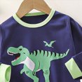 thumbnail image 4 of TOWED22 Little Big Boys Girls Pajamas Set Kids PJs Cotton Fall Winter Sleepwear 6-12 Months 12-24 Months 2t 3t 4t 5t 6t 7t 8t 9t Children,Green,1-2 Y, 4 of 6