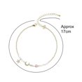 thumbnail image 5 of Sweet Star Faux Pearl Moon Beads Alloy Adjustable Chain Bracelet for Anniversary, 5 of 8