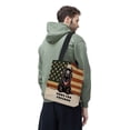thumbnail image 3 of Freedom Paws Patriotic Newfoundland Vintage Memorial Day All Over Print 3D Canvas Tote Bag Newfie Dog Lover Gifts Reusable Handbag - 12006, 3 of 5