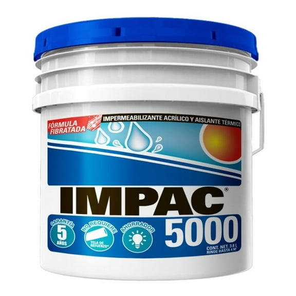 IMPAC 5000 Fibratado Blanco 3.8l Impermeabilizante IMPAC IMPAC 5000