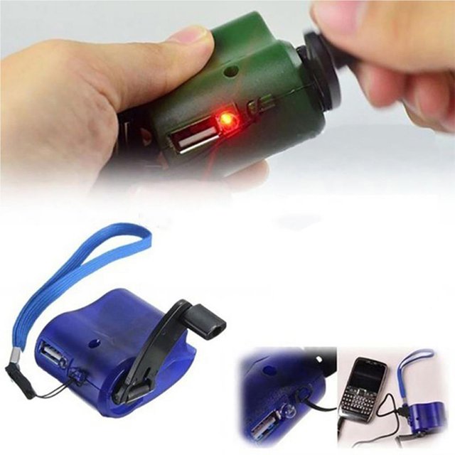 Portátil Para Exteriores, Manivela Universal, Cargador De Emergencia Para Teléfono Móvil, Dínamo De Mano Para Acampar, Viajar, Oficina, Viaje De Negocios Eigraketly OD010084-02
