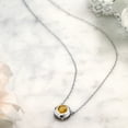 thumbnail image 4 of Gem Stone King 1.30 Ct Round Yellow Citrine 925 Sterling Silver Solitaire Necklace, 4 of 4