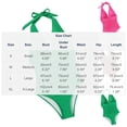 thumbnail image 3 of Traje de baño de una pieza para mujer, moda femenina, color sólido, ajustado, mono deportivo, traje de baño de surf, traje de baño de moda playera para mujer, trajes de baño de una pieza para mujer, t, 3 of 5