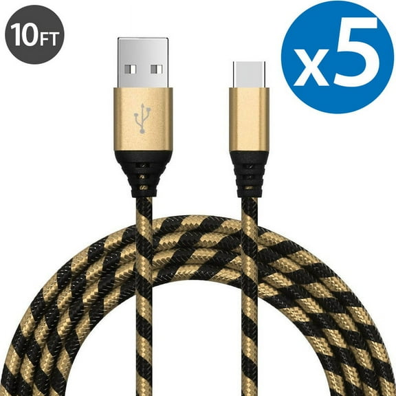 Type C Charger Fast Charging Cable USB-C Type-C 3.1 Data Sync Charger Cable Cord For Samsung Galaxy S10  S9 S8 Plus Galaxy Note 8 9 Nexus 5X 6P OnePlus 2 3 LG G5 G6 G7 V20 V30 V40 HTC M10 Google Pixel