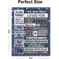 thumbnail image 6 of 21st Birthday Gifts for Him, 21st Birthday Decorations for Him, 21st Birthday Gifts for Her, Best 21 Year Old Gifts for Boys Daughter Son 21st Birthday Throw Blanket 60"X50", 6 of 6