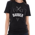 thumbnail image 3 of Big Size Barber Unisex Ring Spun Cotton Vintage Short Sleeve Crewneck Tee Shirt - Vintage Black XL, 3 of 4