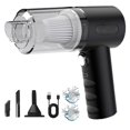 thumbnail image 3 of Aspiradora portátil de mano para coche | Potente succión de 120 W | Recargable por USB | Mini aspiradora para coche, casa y oficina | Incluye boquilla 3 en 1 y filtro lavable, 3 of 9