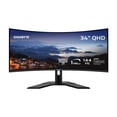 thumbnail image 1 of GIGABYTE - G34WQC Advanced-R - Monitor Gaming Curvo VA de 34" - WQHD 3440x1440-144Hz - 1ms MPRT - AMD FreeSync Premium - HDMI, DP - Altura Ajustable - Negro (RENOVADO), 1 of 5