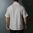 thumbnail image 5 of Taqqpue Men Dress Shirt Sequins Short Sleeve Button Down Shirt Luxury Disco Party Nightclub Christmas Prom Costume, 5 of 6