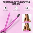 thumbnail image 2 of DAN Technology Small Barrel Ceramic Curling Iron Wand 3/8 inch Pink with Adjustable Temperature High Heat Hair Curling Irons Tiny Curler for Tight Curls Short & Long Hair, 2 of 7