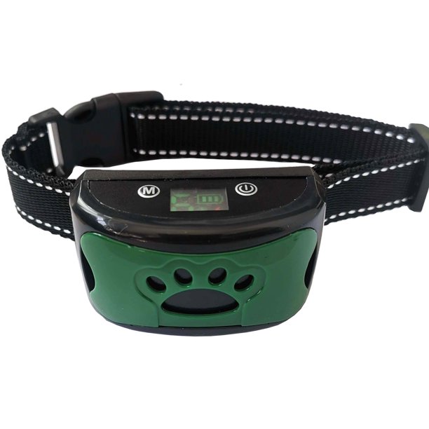 Pantalla a color Identificación automática inteligente Vibración de choque Descarga eléctrica Antiladridos Collar para mascotas Tracción