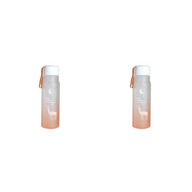 Ounissouiy Botella de agua a prueba de fugas Deporte Leche Beber Gimnasio al aire libre Fitness Viajes Reutilizable Senderismo Drinkware con mango Type2 NO2