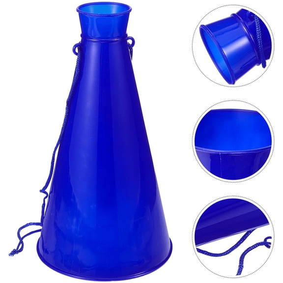 NIAIZEK 6Pcs Goal Horn Blue Plastic Noise Makers for Sports Events Festivals and Concerts