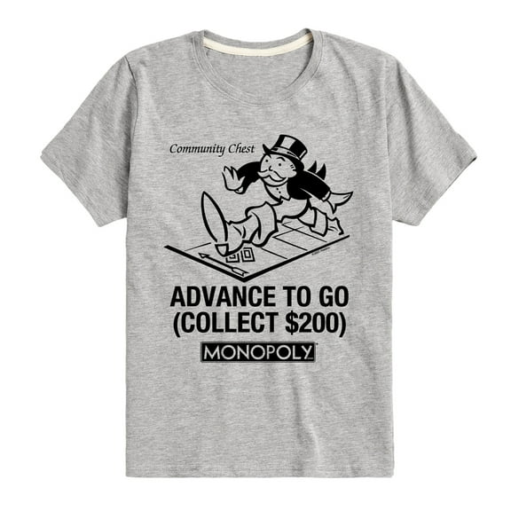 Monopoly - Advance To Go - Toddler Short Sleeve Graphic T-Shirt