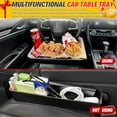 thumbnail image 2 of JJEAN-2-in-1 Steering Wheel Desk - Steering Wheel Tray Table with Seat Gap Filler Organizer | Car Food Tray for Driver | Car Desk for Laptop & Eating - Work Road Trip Essentials Accessories, 2 of 4