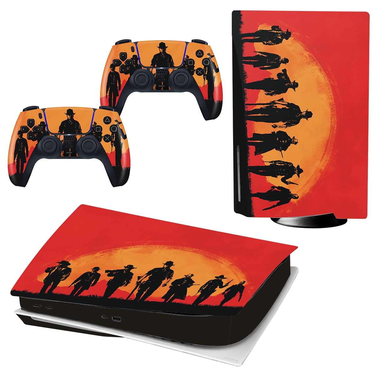 hook Pursuit Opinion GameXcel Vinyl Decal Protective Cover Wrap Sticker vinilo Calcomanía for  Sony PS5 Disc Console and Wireless Controller(Red Dead Redemption 2) -  Walmart.com