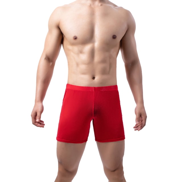 Ketyyh-chn99 sous-Vêtements Bikini pour Hommes 2024 Respirants Caleçons Mode Caleçons Culottes Rouges,P