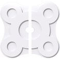 thumbnail image 1 of Ekena Millwork CMP20LA2-02000 20 in. OD x 2 in. ID Square Luna Architectural Grade PVC Contemporary Ceiling Medallion - 2 Piece, 1 of 1