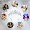 thumbnail image 7 of Yoyauz Women's Gemstone Crowns and Crowns, Crystal Queen Crowns, Silver Wedding Crowns for Bridals, Metal Birthday Barmitzor Tiaras, 7 of 7