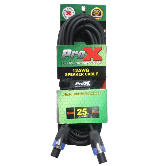 ProX XC-SS25 25' 12AWG SpeakOn to SpeakOn High Performance Speaker Cable
