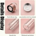thumbnail image 2 of Tryteava Glass Infuser, 3-in-1 Smart Tea Infuser, Double Wall High Borosilicate Glass, Portable Insulated Leak Proof Tea Water Separating Bottle, Gift for Dad and Mom (Pink, 500ml (14oz)), 2 of 5