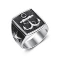 thumbnail image 1 of Retro Punk Stainless Steel Ring Gram--12-Model code12354 12, 1 of 2