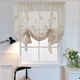 thumbnail image 1 of Cortinas para atar Flores bordadas Cortina de cocina de gasa Cortinas para atar con flores atadas-117 * 160 cm, 1 of 5