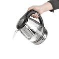 thumbnail image 3 of Tcbosik 1.8L Electric Kettle with LED Lights, 1500W Hot Water Boiler with Lid, Filter and 360° Rotation Base, BPA Free, Auto Shut Off, Boil-Dry and Overheat Protection, Black, 3 of 10