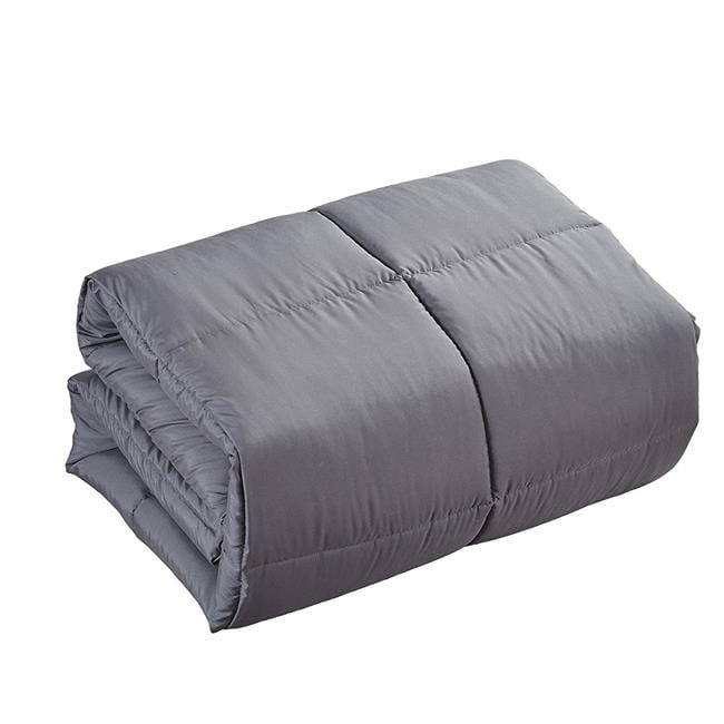 88 x 88 in. Queen Size Comforter Duvet Insert Gray