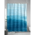 thumbnail image 5 of Shower Curtain Sky Blue Shower Curtains for Bathroom, Waterproof Polyester Shower Curtain Set with Hooks, Extra Long 72" x 78" Oil Painting Texture, 5 of 6